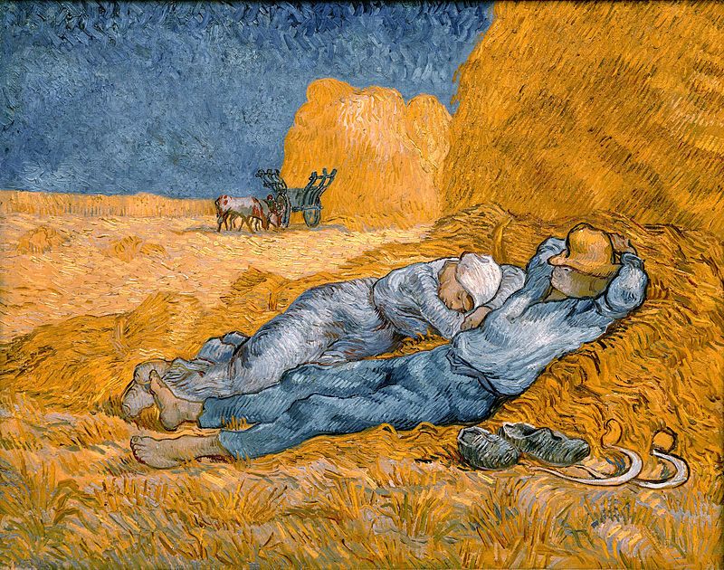 Vincent Van Gogh Meio-dia descanso do trabalho 1890